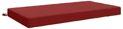 Imagen del producto de Cojín para asiento SOEST, 100% poliéster, color burdeos, 120 x 60 x 10 cm