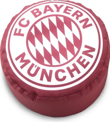 Produktbild von Sitting Point Kinder Sitzsack Fußball Bundesliga Lizenz Fanartikel, Ø 50x30 cm, 60 Liter, waschbarer Polyester Bezug (30°C), Polystyrol Füllung, Innenbereich, EPS Safety Lock