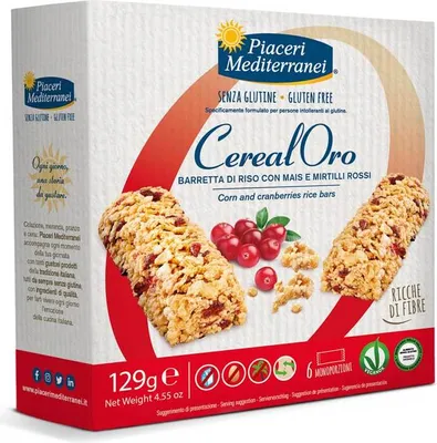 Immagine prodotto di Piaceri Mediterranei Cereal Oro Müsliriegel Cranberry 129g