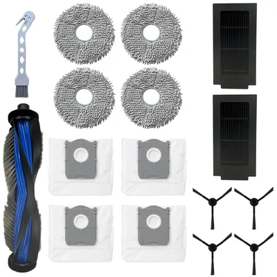Produktbild von Zubehörpaket für Ecovacs Deebot T50 Omni/T50 Pro Omni – Filter/Beutel/Tuch/Seitenbürste/Extraktionswalze Phonillico®