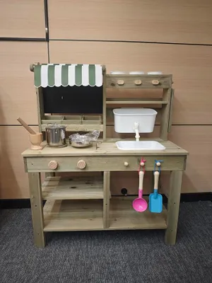 Imagen del producto de Cocina de juguete para niños, cocina de madera