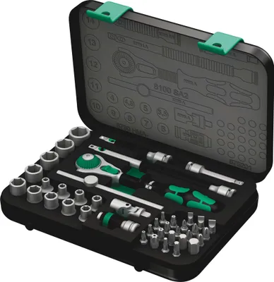 Produktbild von Zyklop Speed 42-dielna sada nástrčiek 1/4 palca SW 4-14 mm Z.72 6KT WERA