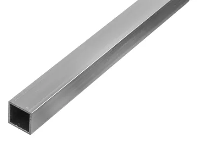 Image de Alberts 497842 Tube carré, aluminium, naturel, 1000 x 15 x 15 mm, set de 5