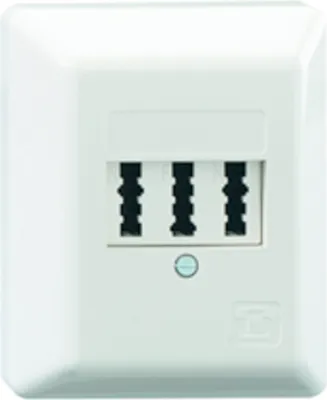 Produktbild von RB Telefondose TAE 3x6 NFN AP reinweiss 102 101 09
