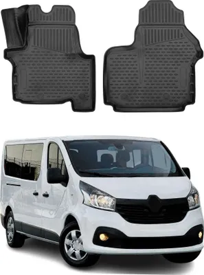 Produktbild von 2014-2021 Opel Vivaro Fußmatten TPE Schwarz 2 tlg
