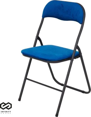 Produktbild von Infinity Goods Klappstuhl – Faltstuhl – Samt – Esszimmerstuhl – Klappstuhl – 43 x 47 x 80 cm – Stuhl