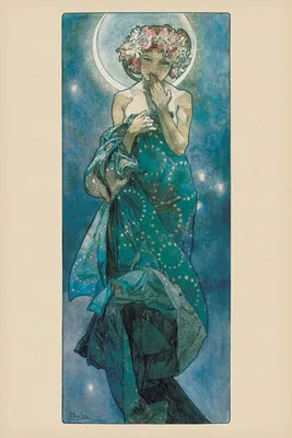 Produktbild von Pyramid Mucha Moon Poster 61x91.5cm.