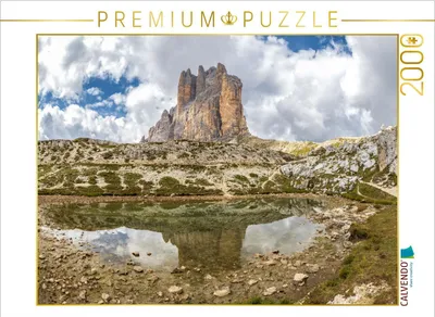 Produktbild von CALVENDO Puzzle Drei Zinnen Spiegelung 2000 Teile Puzzle quer | 2000 Teile Lege-Größe 90x67cm Foto-Puzzle für glückliche Stunden