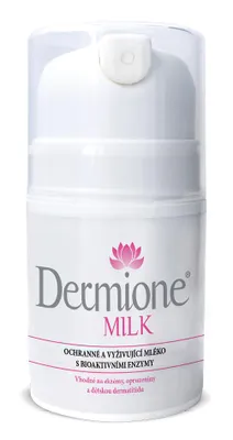 Zdjęcie produktu dla Dermione® MILK 50 ml - Łagodzące i ochronne mleczko do skóry wrażliwej i suchej