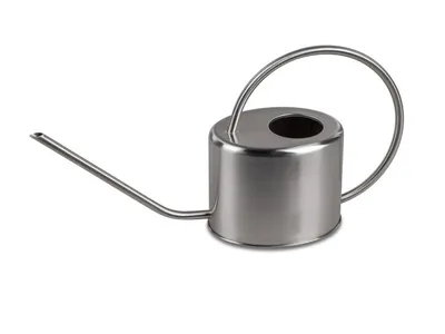 Produktbild von Dekorative Gießkanne Blumengießkanne 1,0Liter aus Edelstahl oval