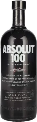Image de Absolut Vodka 100 50,00 %  1,00 litre
