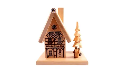 Produktbild von Räucherhaus Weihnachtsmannhaus HxBxT 14x12x7,5cm NEU