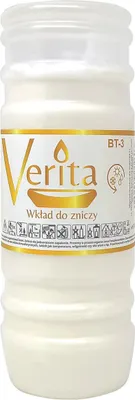 Zdjęcie produktu dla Wkład do znicza parafinowy VERITA BT-3 ~72H 1szt.
