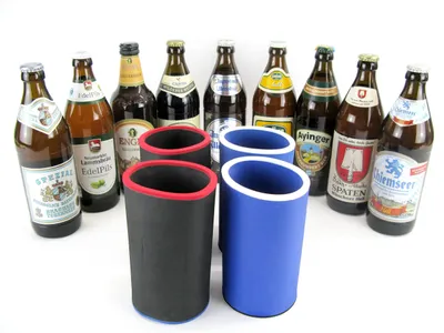 Produktbild von Set aus 4 Neopren Bierkühlern für Standardflaschen