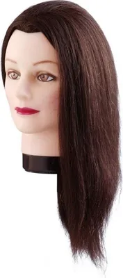 Produktbild von Übungskopf Emma, 40 cm, braunes asiat. Haar