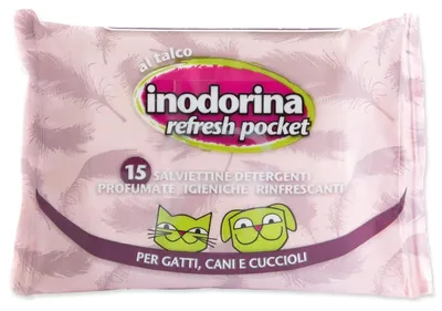 Zdjęcie produktu dla Chusteczki Inodorina Talco 15 szt.