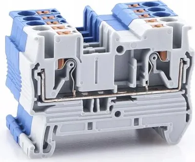 Obrázek produktu pro 1úrovňový konektor ZUG PT 2,5 pro lištu DIN