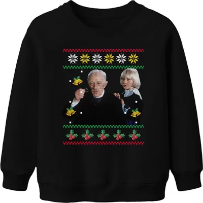 Produktbild von Der kleine Lord - Ugly Christmas Sweater Weihnachten Weihnachtsgeschenk Uni Kinder Sweatshirt, Schwarz, 116
