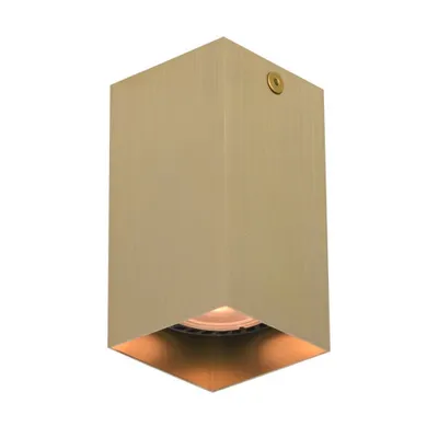 Immagine prodotto di Spot a soffitto moderno oro quadrato 10 cm per soggiorno cucina 1xGU10 10W ANDER Italux