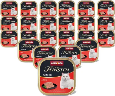Image de Animonda Vom Feinsten Senior avec bœuf 100gx32