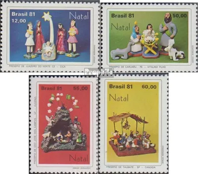 Produktbild von Briefmarken Brasilien 1981 Mi 1855-1858 (kompl.Ausg.) postfrisch Weihnachten
