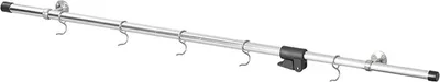 Produktbild von Camping Hakenleiste Kleiderstange 85-165cm mit 5 Haken Aufhängesystem Wohnmobil