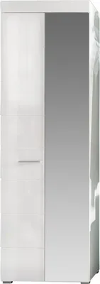Produktbild von Amira Kleiderschrank 2 Türen, weiss, weiss hochglanz.