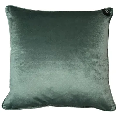 Image de Warmpi® Coussin chauffant infrarouge avec banque de puissance de 10.000mAh - Velours vert argenté - 45x45 cm - Utilisable sans fil & avec câble intégré de 2,5 m