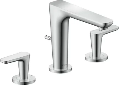 Immagine prodotto di hansgrohe AXOR Citterio C robinetterie de lavabo 3 trous 125, avec vidage à tirette, 49060000, 49060000