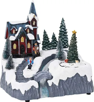 Image de Décoration de village de Noël Multicolore 20,5 x 17 x 21 cm