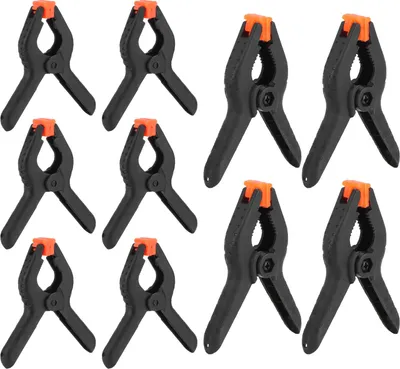 Zdjęcie produktu dla 10-częściowy zestaw zacisków sprężynowych DIY do obróbki drewna plastikowe akcesoria zaciskowe narzędzia ręczne