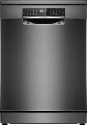 Produktbild von Bosch SMS6ECC12E Serie 6 Standgeschirrspüler, 60 cm, 14 Maßgedecke, , 42 dB, Edelstahl, Schwarz