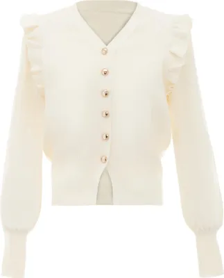 Produktbild von NAEMI damen strickjacke - wollweiss, XS/S