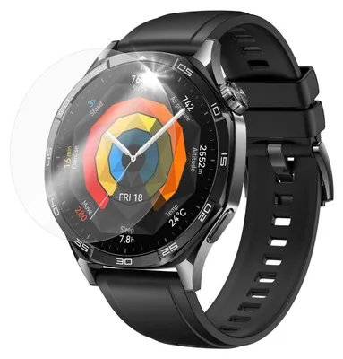 Zdjęcie produktu dla 2x Szkło hartowane do Huawei Watch GT 5 46mm, STAŁE szkło hartowane do smartwatcha
