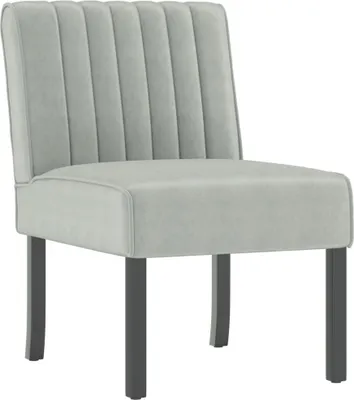 Obrázok produktu pre vidaXL Čalúnené kreslo Light Grey Velvet