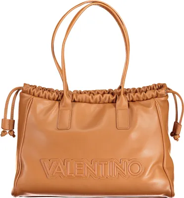 Produktbild von Trendige braune Damen-Schultertasche mit Reißverschluss und Fächern