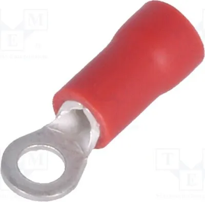 Produktbild von Kabelschuh: Ring; M3; : 3,2mm; 0,5÷1mm2; Klemmverbindung; isoliert ST-080/R Isolierte Konnektoren