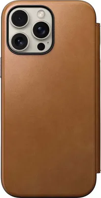 Zdjęcie produktu dla Nomad Leather Folio, english Tan-C - iPhone 16 Pro Max