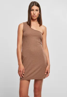 Immagine prodotto di Urban Classics - Vestito monospalla a costine da donna darkkhaki - 3XL