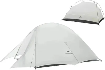 Obrázek produktu pro Trekingový stan, ultralehký 20D nylon, voděodolná konstrukce, UL 15D šedý
