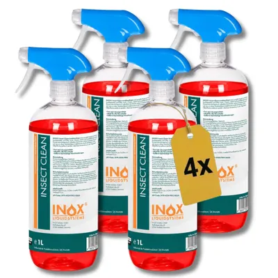 Produktbild von INOX® Insect Clean Insektenreiniger, 4x1L - Insektenentferner Autoreinigung