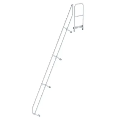 Produktbild von Günzburger Steigtechnik zweiter Handlauf für Treppe mit Plattform 60° mit 16 Stufen - 600596