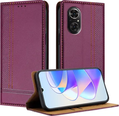 Obrázek produktu pro Pouzdro pro Huawei Nova 9 SE/Honor 50 SE kožené flipové pouzdro s funkcí stojánku Fialová