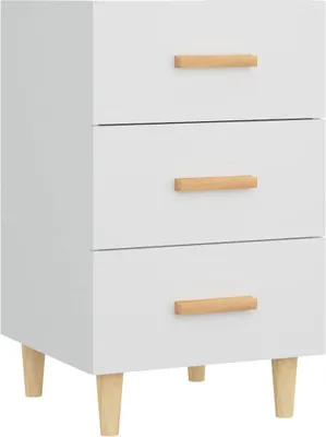 Obrázok produktu pre vidaXL Nočný stolík biely 40x40x66 cm Materiál drevo