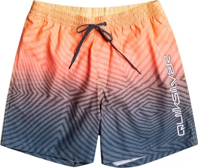 Image de Quiksilver Everyday Warped Logo Volley 17 Short de bain Orange S Mann Orange S