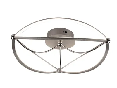 Zdjęcie produktu dla Lampa sufitowa LED CHARIVARI 42W 3000K 5100lm metal srebrna wym:18x62x62cm IP20 Trio