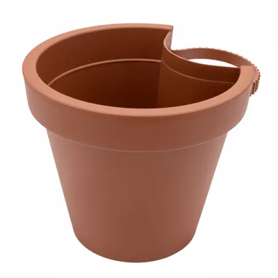 Produktbild von Blumentopf für Regenrohr - terracotta - Fallrohr Pflanztopf