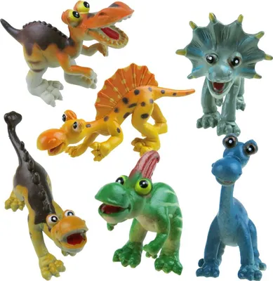 Produktbild von Gummitiere DINOSAURIER SET MIT 6 DINO-TEILEN