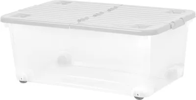 Image de Wham 45L Boîte De Rangement Avec Des Roues - Capacité Gd 4065