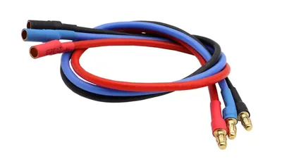 Produktbild von 16AWG Verlängerungskabel 30cm Banana 3,5mm | Solider Stecker für RC Autos, Boote, RC Hubschrauber, Lipo-Batterien | Hochwertiges Silikonkabel